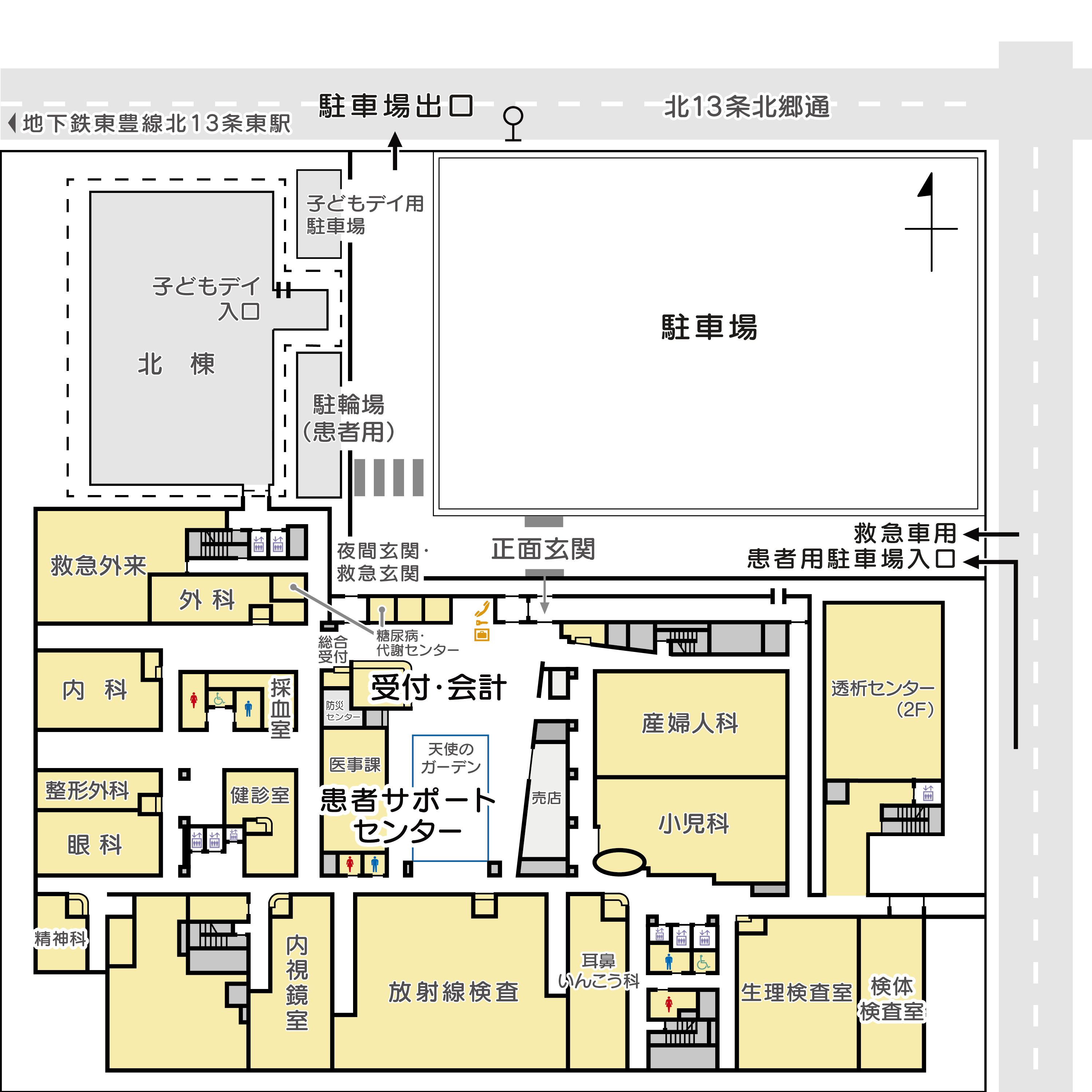 駐車場への入口案内2図